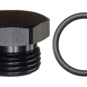 Fitting AN10 Flare Plug Black