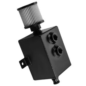 Oil Catch 2L Can With Breather Filter Tank, Baffle Inside, AN10 To AN10