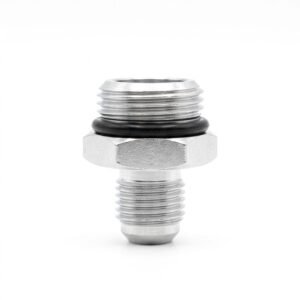 Fitting Male Short AN10 To AN6 Silver