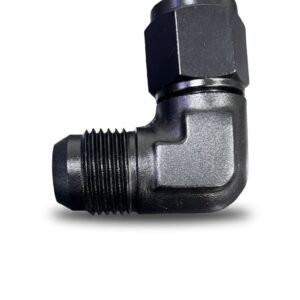 Fitting Female AN10 To Male AN10 , 90 Degree Black