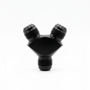 Fitting Male  Y " AN8 To AN8 Black