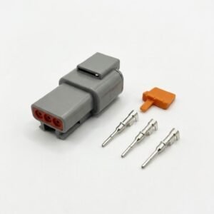 DTM 3 Pin Male Connector Kit