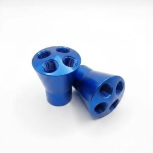 Nitrous Bottle Nut_4 Hole Blue