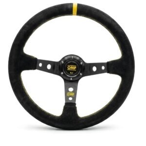 OMP Steering Wheel Dish Drifting Yellow Leather