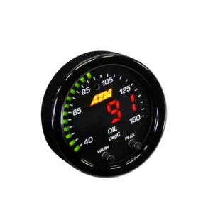 AEM X-Series Oil Temperature Gauge Kit Part # 30-0302