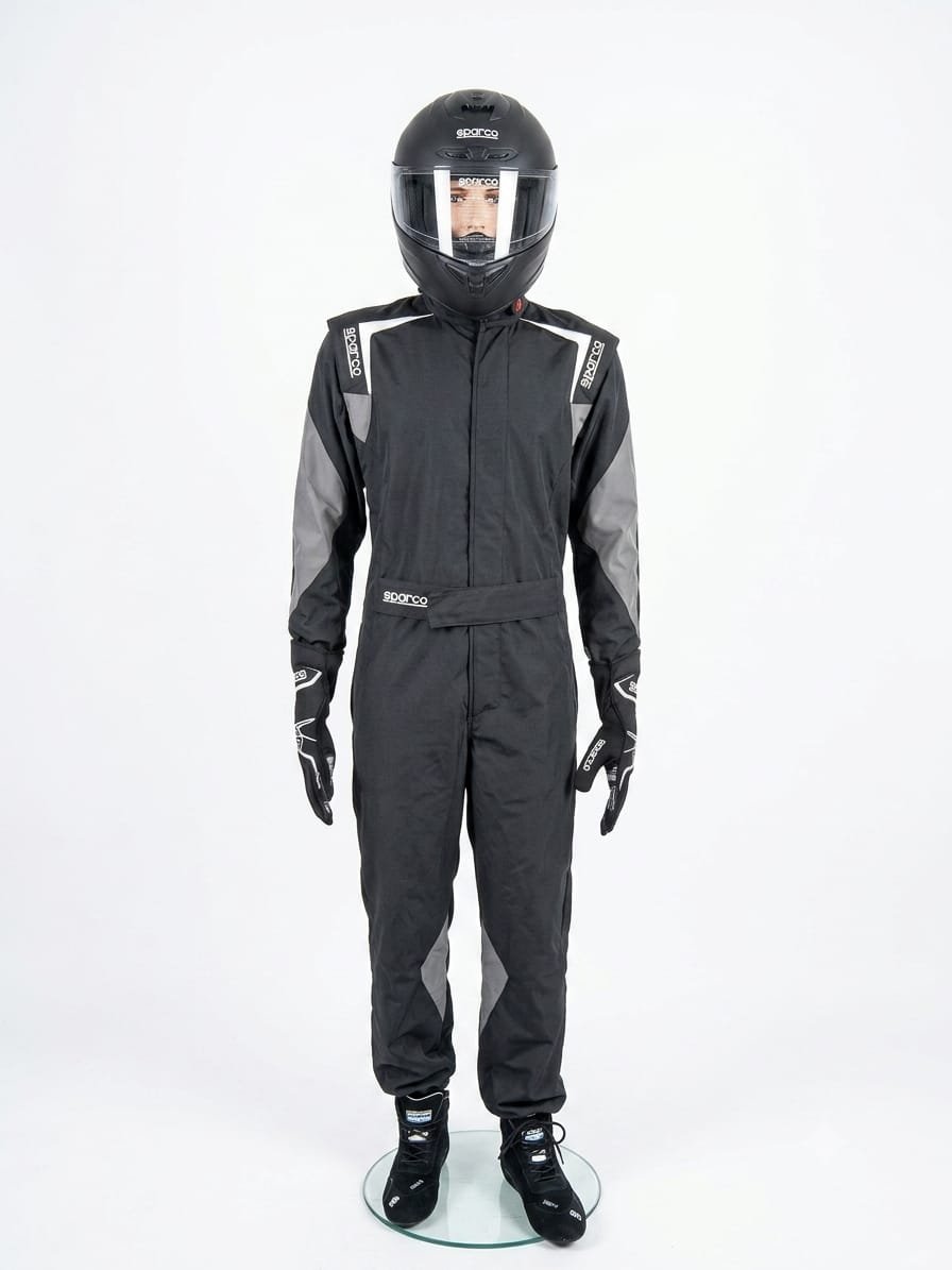 Racing Suit Sparco Futura Black/Grey Full Kit - Image 2