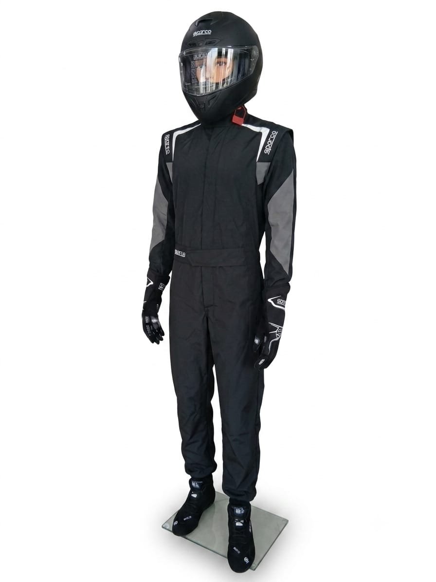 Racing Suit Sparco Futura Black/Grey Full Kit
